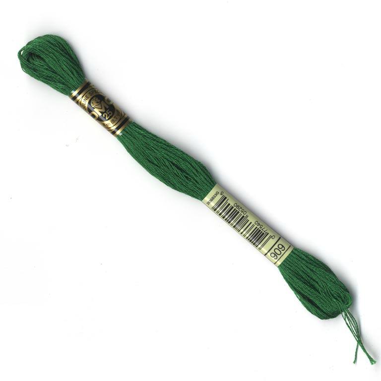 DMC Embroidery Thread - Green Colour 909