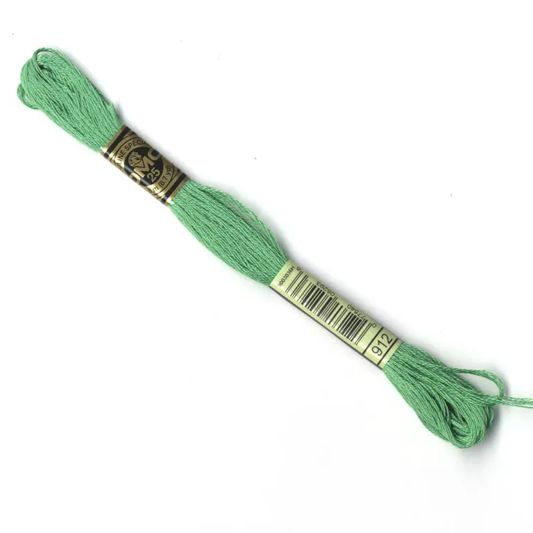 DMC Embroidery Thread - Emerald Green Colour 912