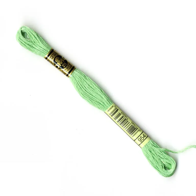 DMC Embroidery Thread - Green Colour 954 