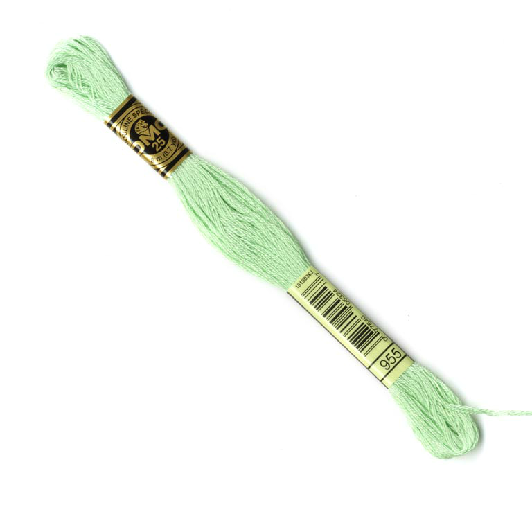 DMC Embroidery Thread - Light Greeen Colour 955