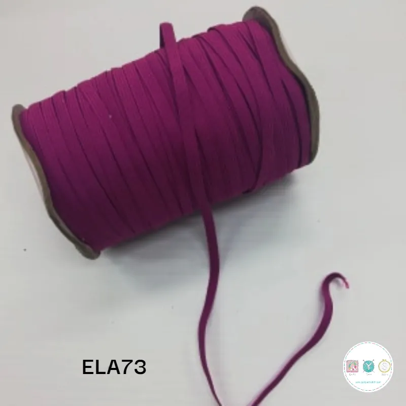 Magenta Purple Elastic  - 6mm - Flat - Haberdashery