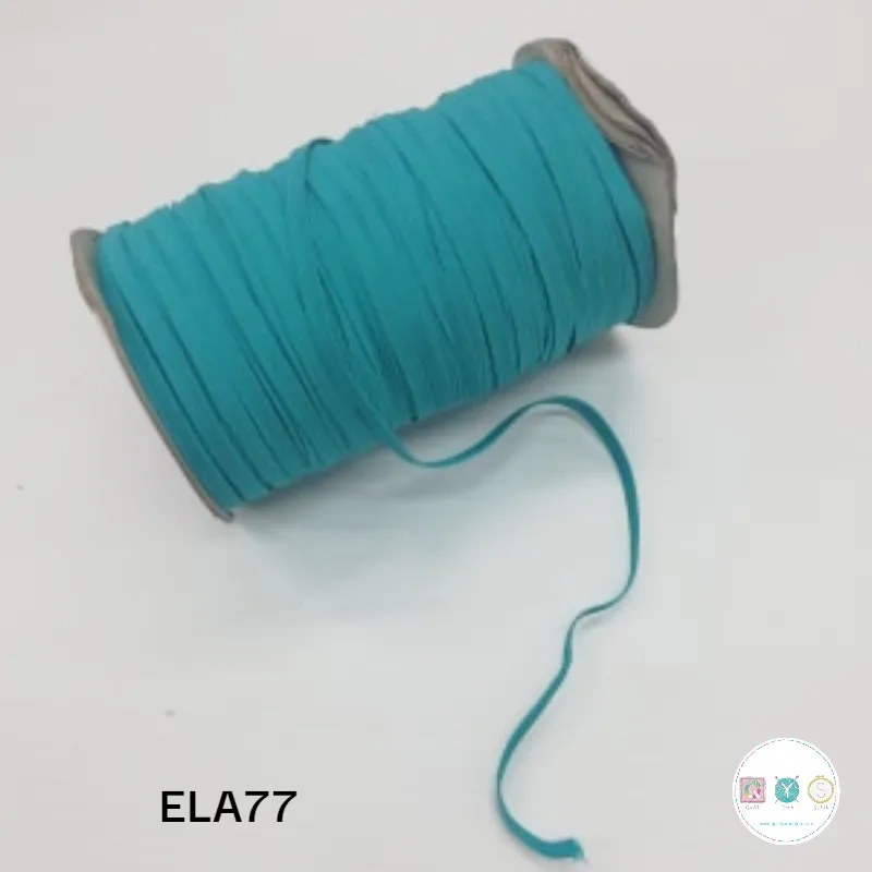 Jade Green Elastic  - 6mm - Flat - Haberdashery