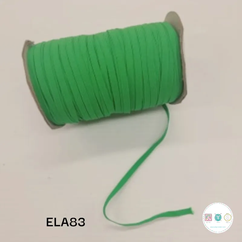 Kelly Green - 6mm Flat Elastic - Haberdashery