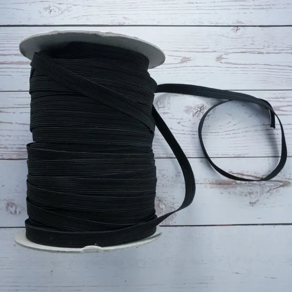 13mm Black Elastic