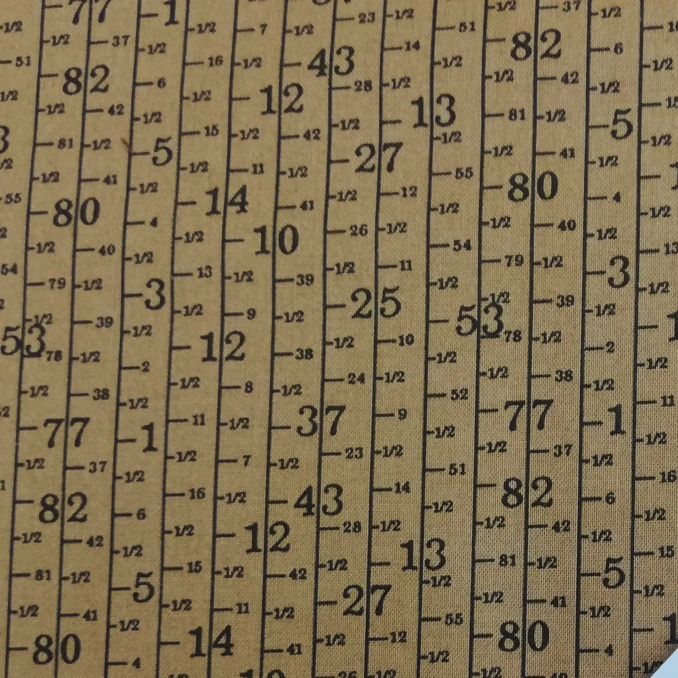 Quilting Fabric - Ruler on Brown from Elementary by Sweetwater for Moda Fabric 