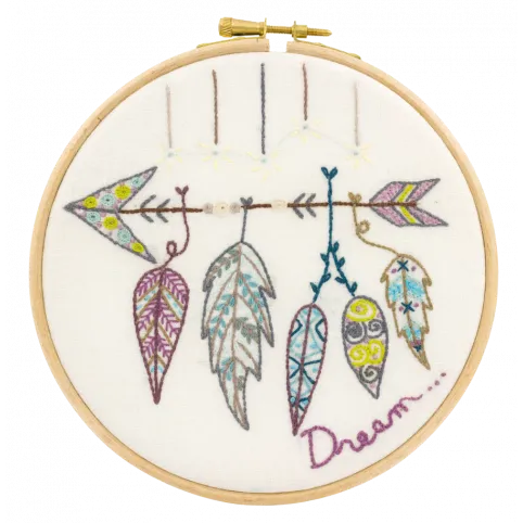 Embroidery Kit - I Have A Dream Feathers by Un Chat dans L'aiguille