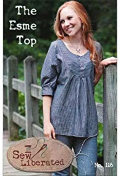 Sew Liberated - The Esme Top - U.S Sizes 2- 20 - Ladies Sewing Pattern - Dressmaking