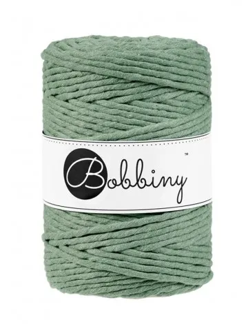 Macrame Cord 5mm in Eucalyptus Green by Bobbiny