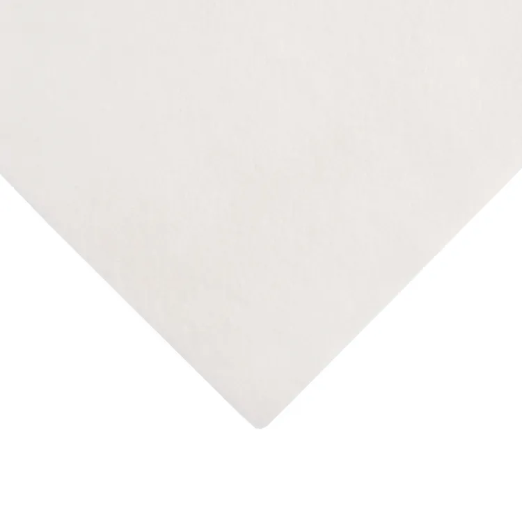 Wool Blend Felt Sheet in Natural White 000