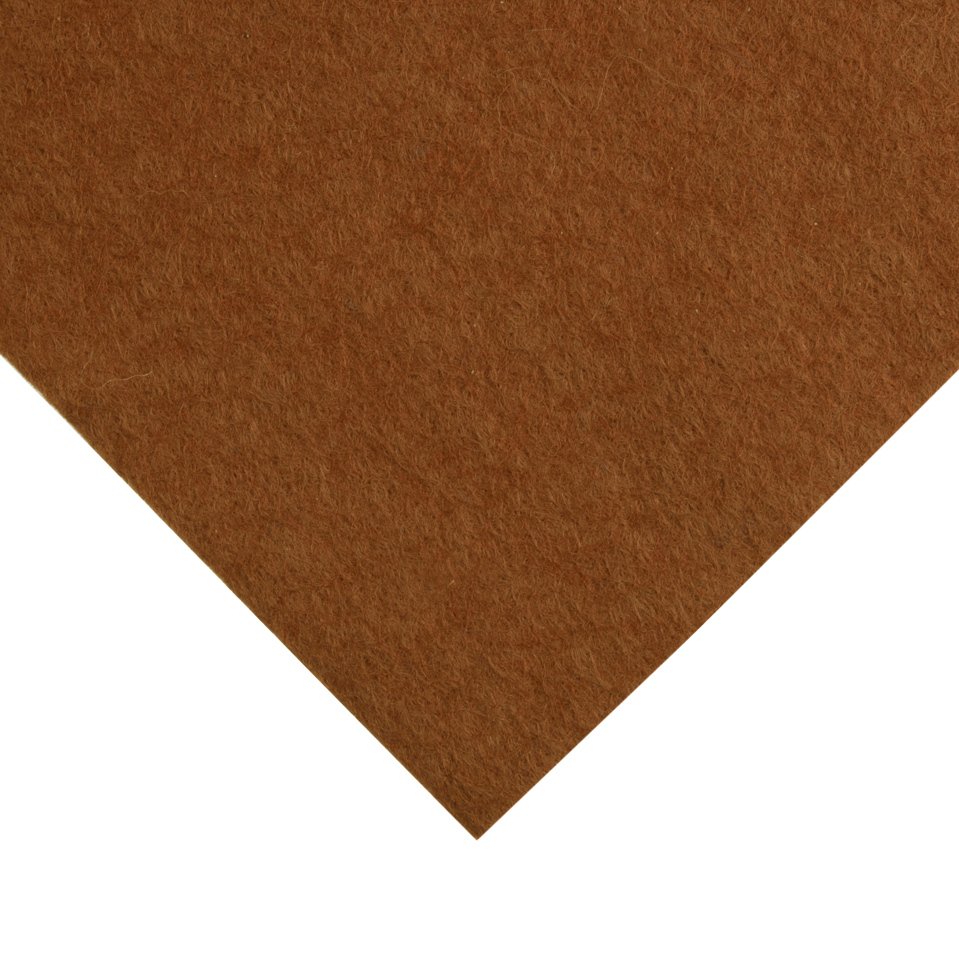 Wool Blend Felt Sheet in Terracotta Brown 17