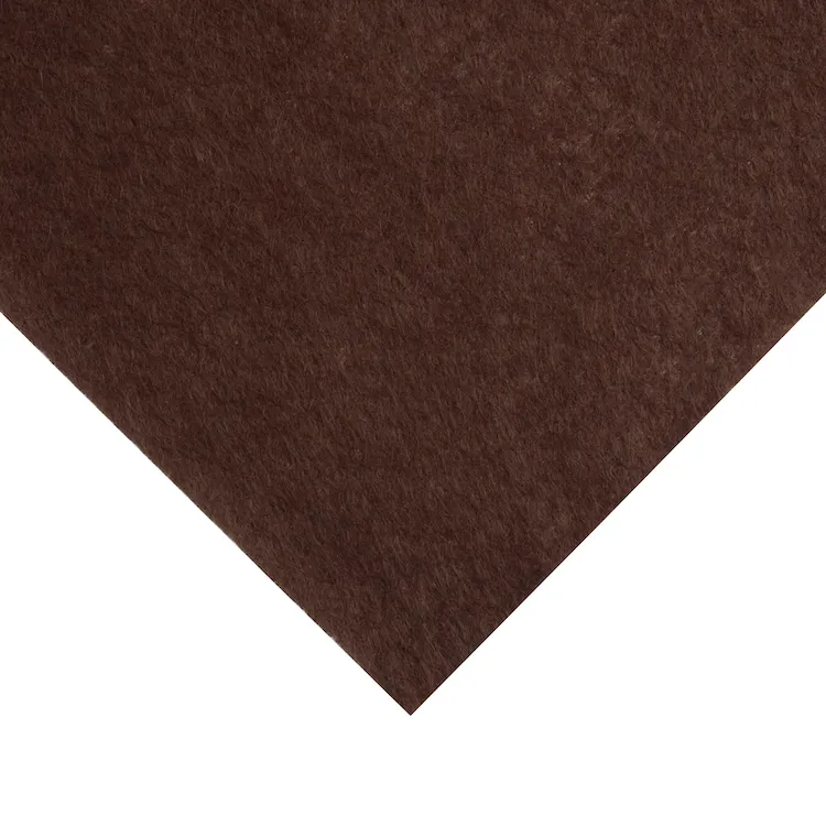 Wool Blend Felt Sheet in Peat Brown 192