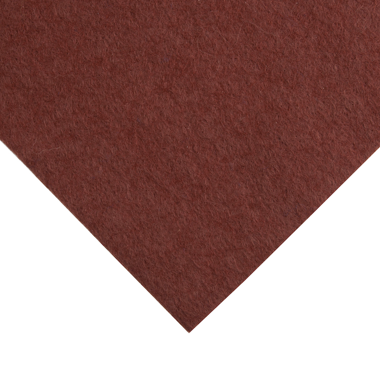 Wool Blend Felt Sheet in Russet Brown 6342