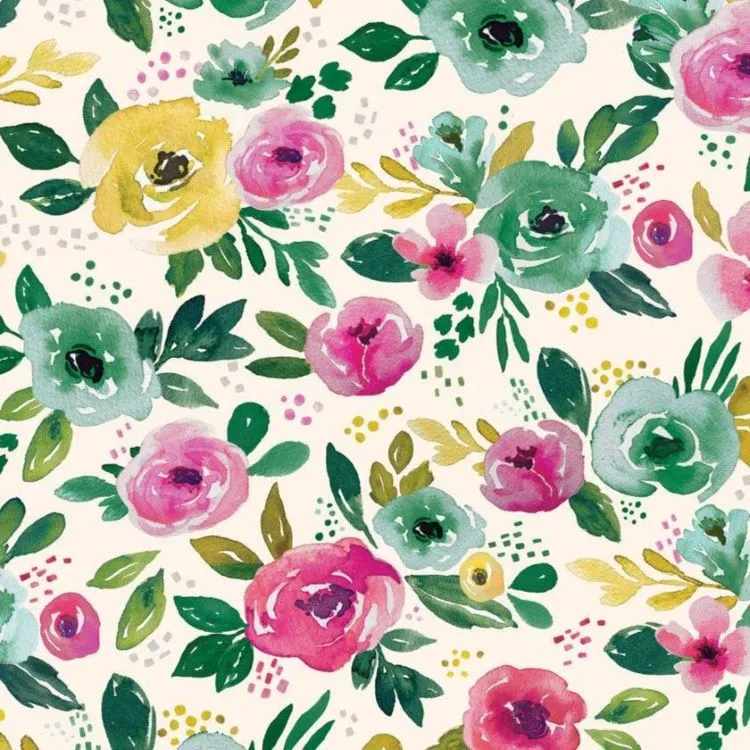 Quilting Fabric - Floral Print from Nightfall Floral by Bethany Sandoval for Felicity Fabrics 610111