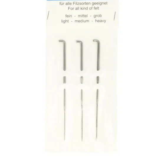 Felting Needles Assorted 3 Pack - Fine, Medium & Rough