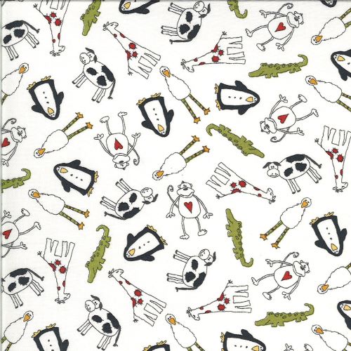 Flannel Fabric - Animal Crackers by Sweetwater for Moda Fabrics - Quilt