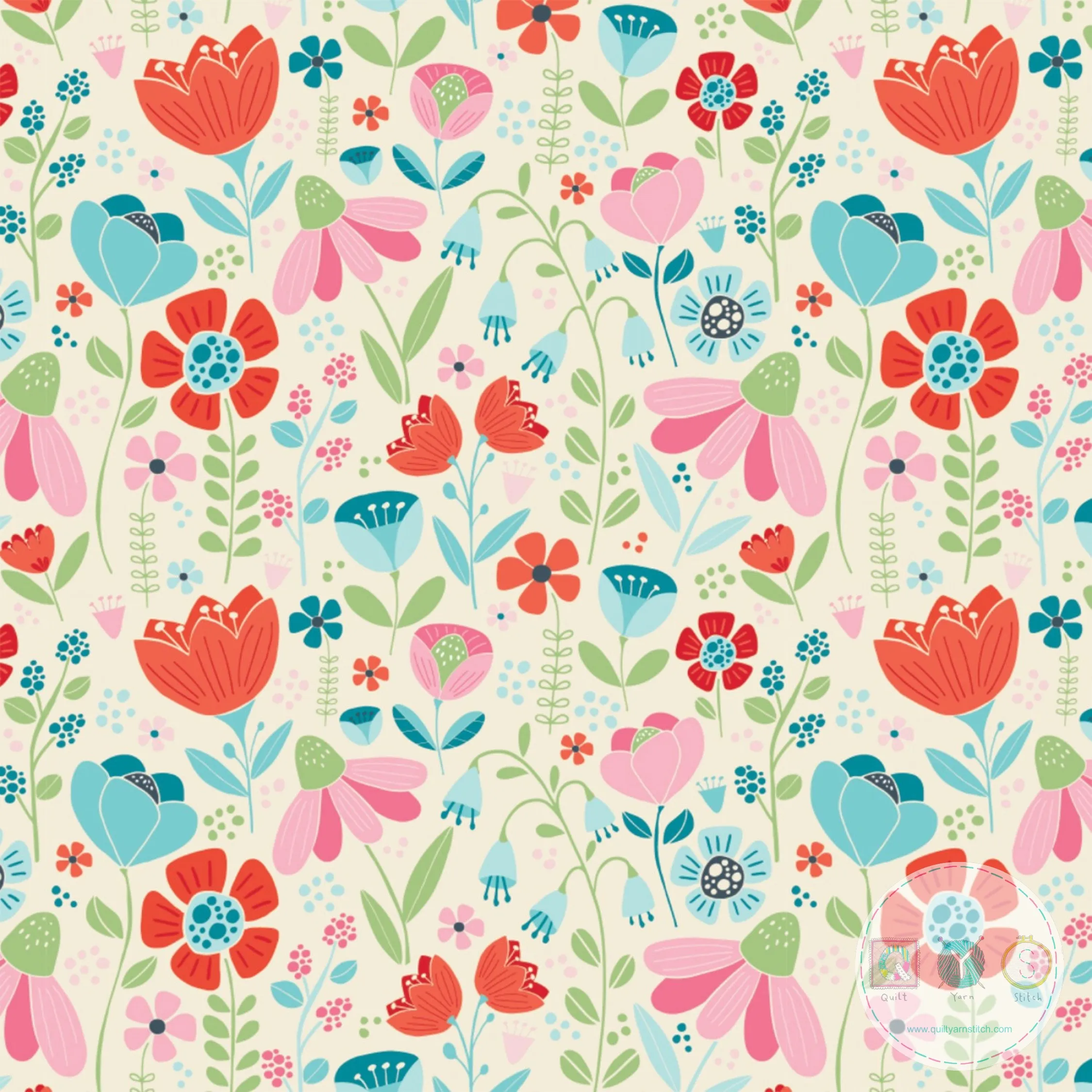 Quilting Fabric - Enchanted Blooms from Enchanted Forest by Heather Rosas for Camelot Fabrics 61190302 02