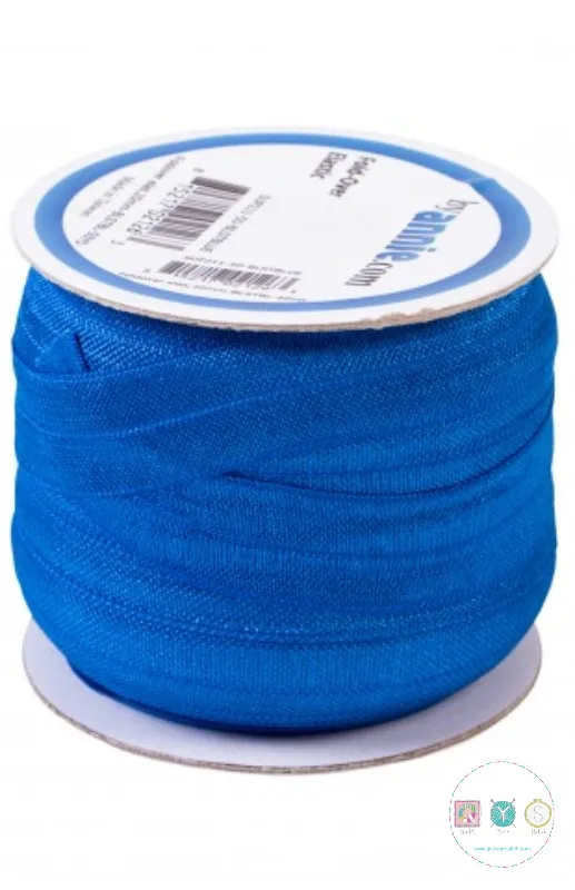 Blastoff Blue - Fold Over Elastic by Annie (foe) - 20mm - Ribbon - Haberdashery