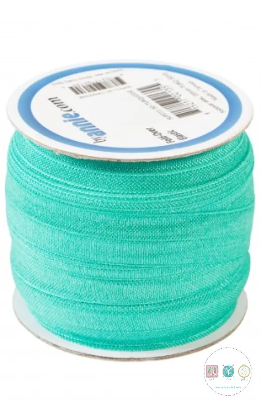 Turquoise Blue  - Fold Over Elastic by Annie (foe) - 20mm - Ribbon - Haberdashery