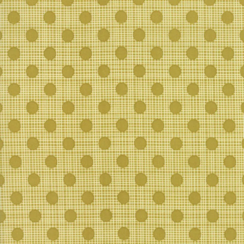 Quilting Fabric - Green Crosshatch from Wing & Leaf by Gina Martin for Moda Fabrics 10067 12