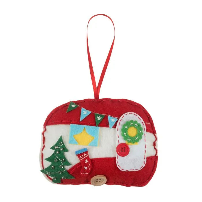 Make Your Own Christmas Caravan Felt Decoration Kit by Trimits