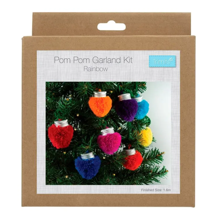 Pom Pom Kit - Christmas Light Garland 