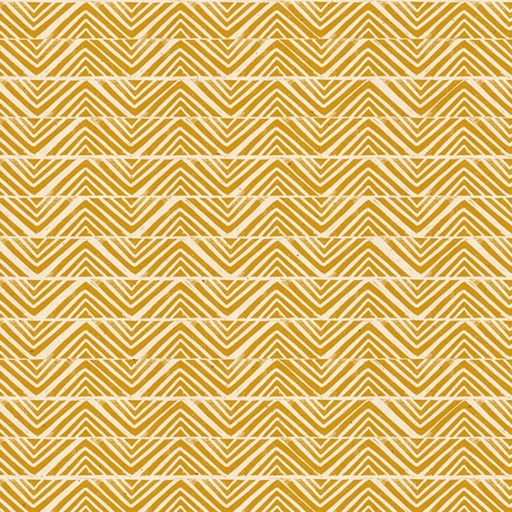 Quilting Fabric - Chevron Stripe in Mustard from Golden Hour by Alexia Abegg for Ruby Star Society RS4018 23