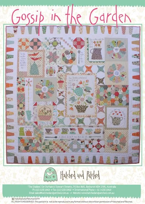 Gossip In The Garden Quilt Pattern