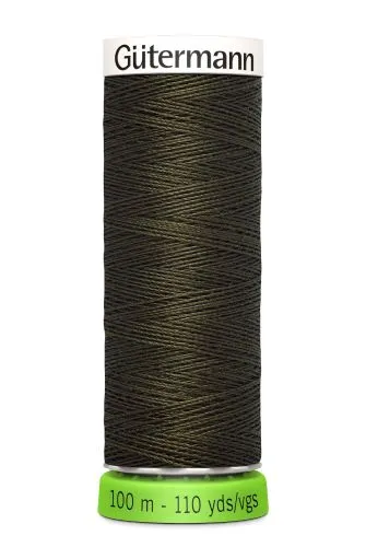 Gutermann Sew All Thread - Green Brown Recycled Polyester rPET Colour 531