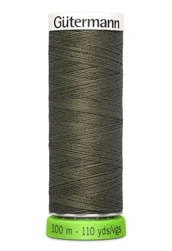 Gutermann Sew All Thread - Green Brown Recycled Polyester rPET Colour 676