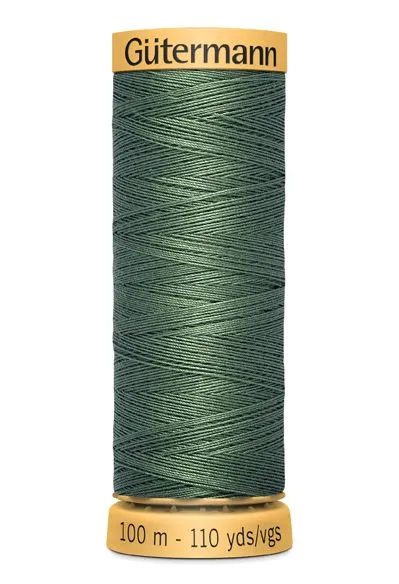 Gutermann Sew All Thread - Green 100% Cotton Colour 8724