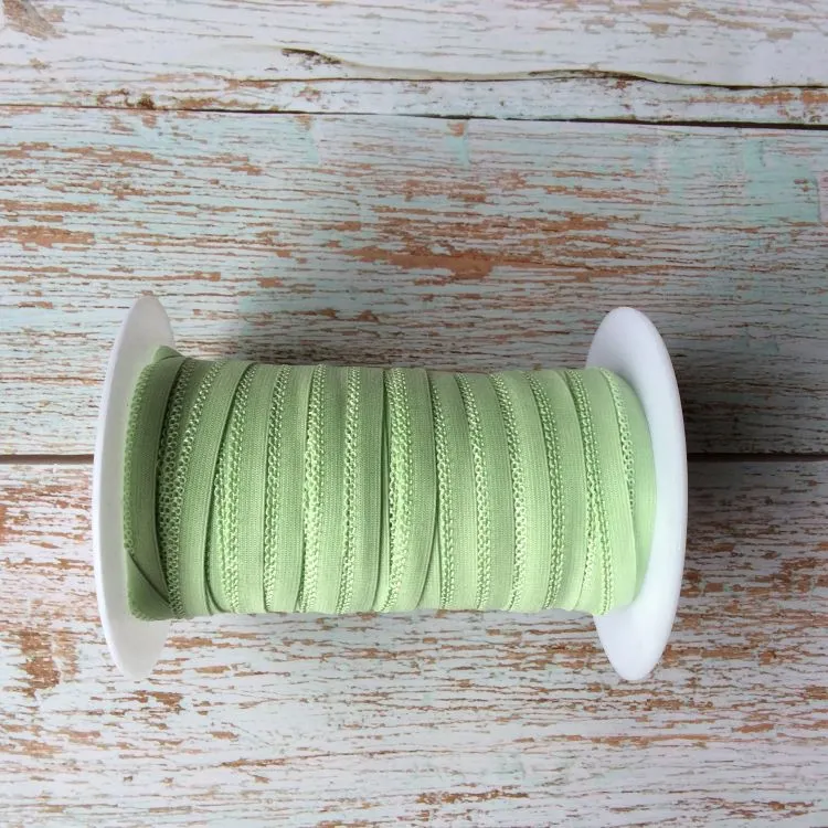 10mm Picot Edge Knicker Elastic - Light Green