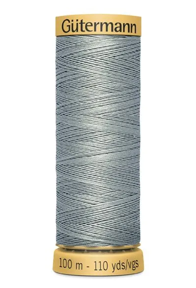 Gutermann Sew All Thread - Grey 100% Cotton Colour 6206