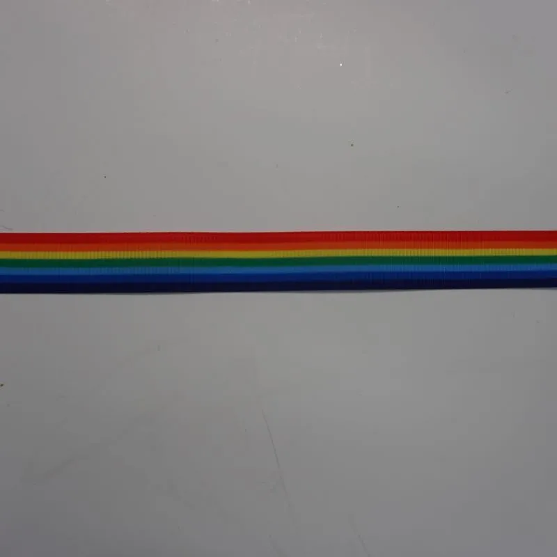 15mm Grosgrain Ribbon Rainbow Stripes