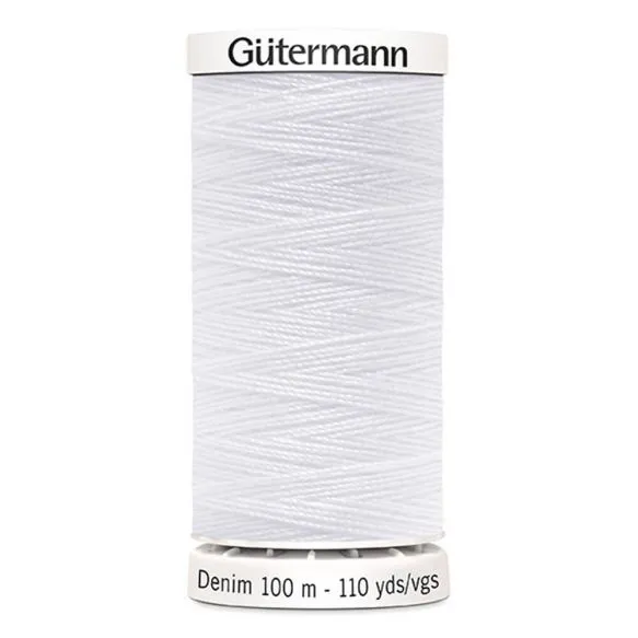 Gutermann Denim Thread -  White Colour 1005