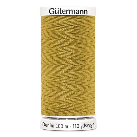 Gutermann Denim Thread - Light Gold Colour 1310