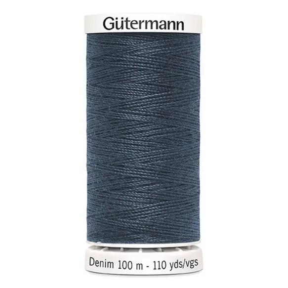 Gutermann Denim Thread - Dark Blue Grey 7635