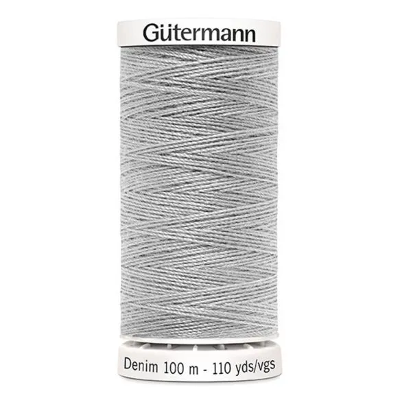 Gutermann Denim Thread - Light Grey 8765