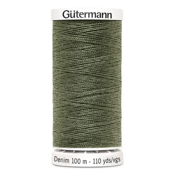 Gutermann Denim Thread - Khaki Green 9025