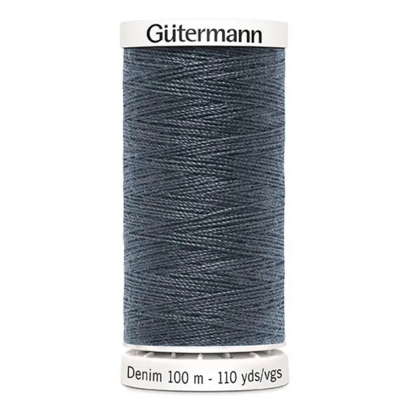 Gutermann Denim Thread - Darkest Grey 9336