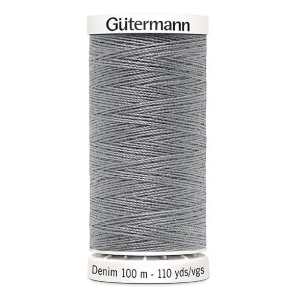 Gutermann Denim Thread - Medium Grey 9625