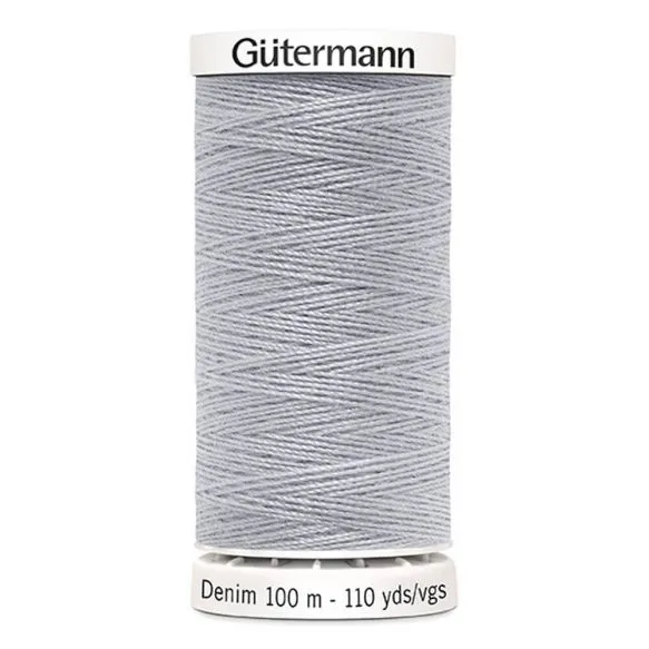 Gutermann Denim Thread - Silver 9830