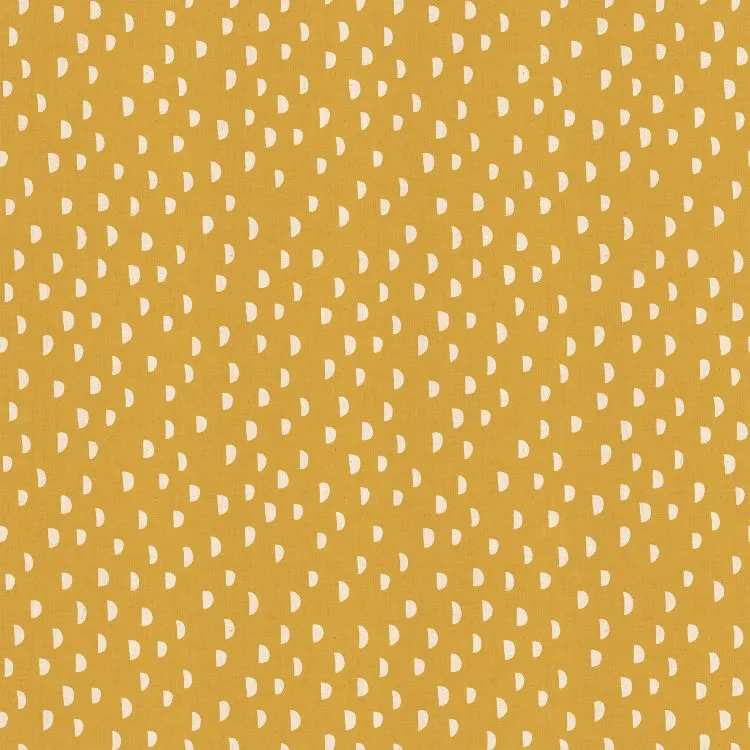 Quilting Fabric - Half Moon on Mustard from Heirloom by Alexia Abegg for Ruby Star Society RS 4028-13