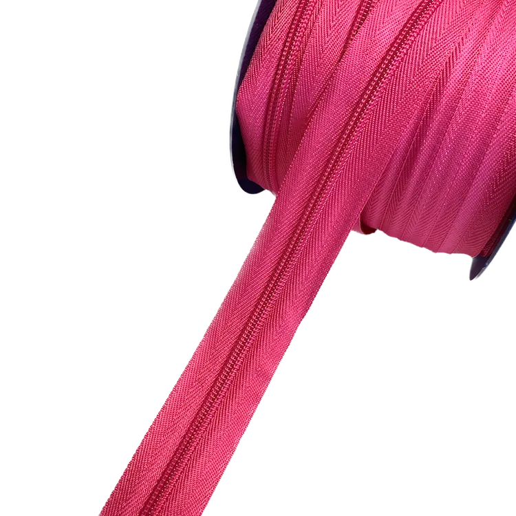 No 5 Magenta PInk Zip with Matching Coil - Sold by the Metre