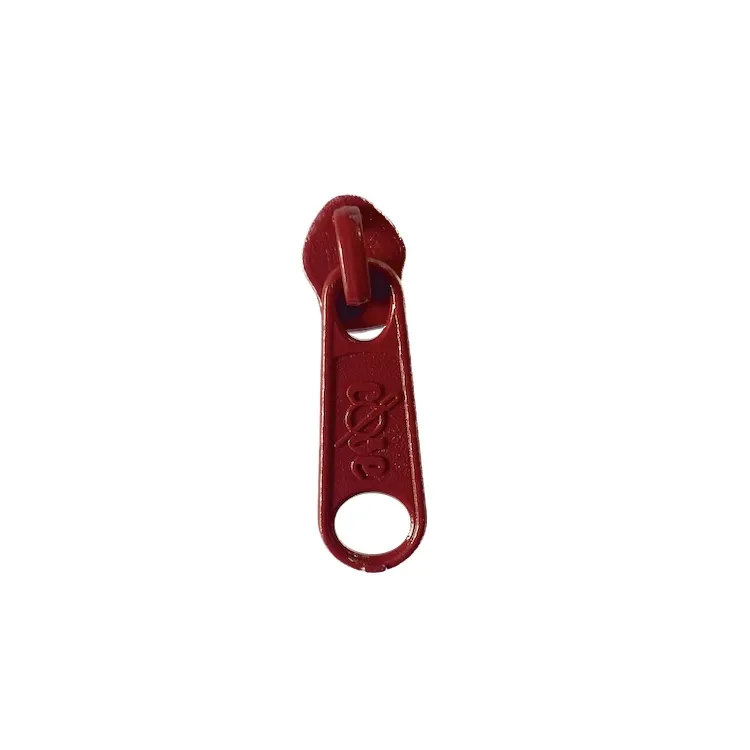 No 5 Red Long Zipper Pull