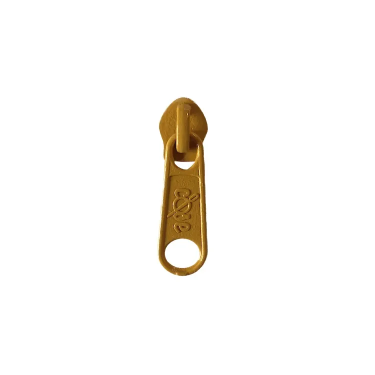 No 5 Mustard Long Zipper Pull