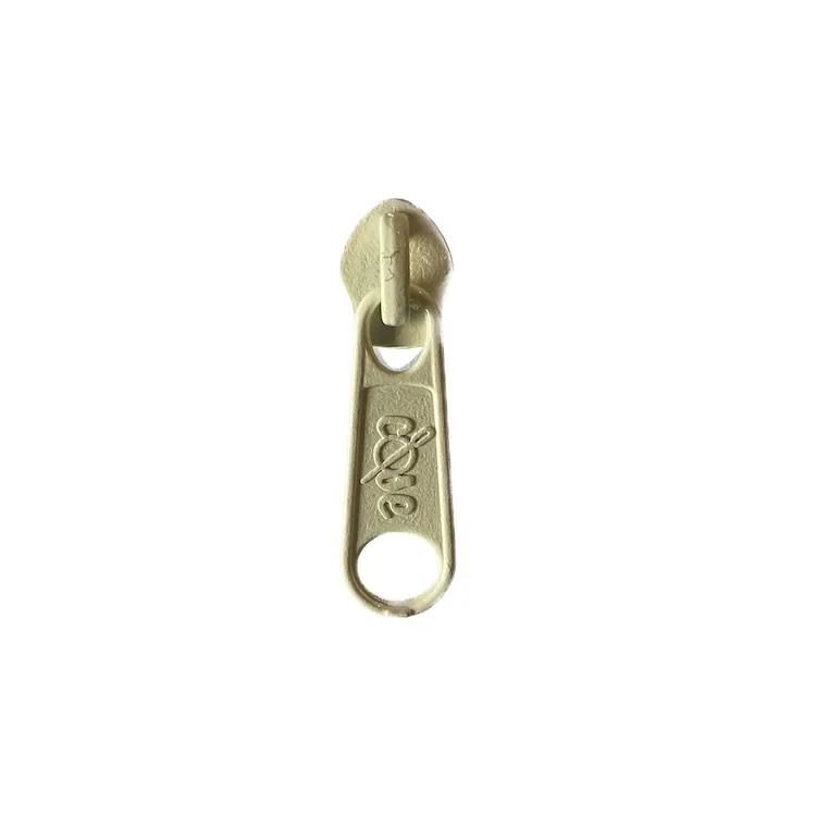 No 5 Antique White Long Zipper Pull