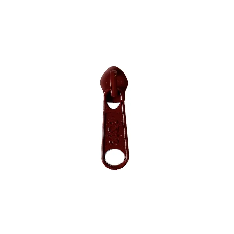 No 5 Wine Red Long Zipper Pull