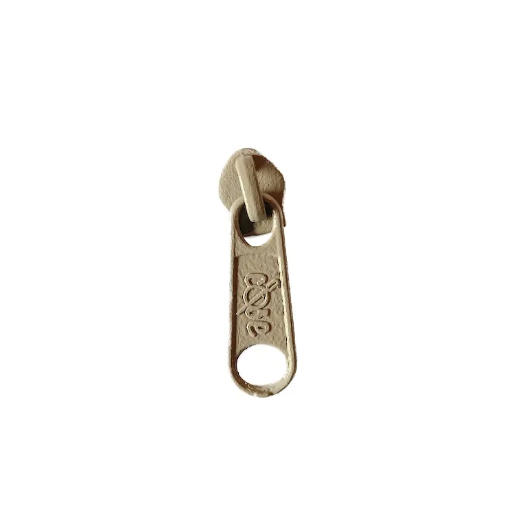 No 5 Beaver Beige Long Zipper Pull