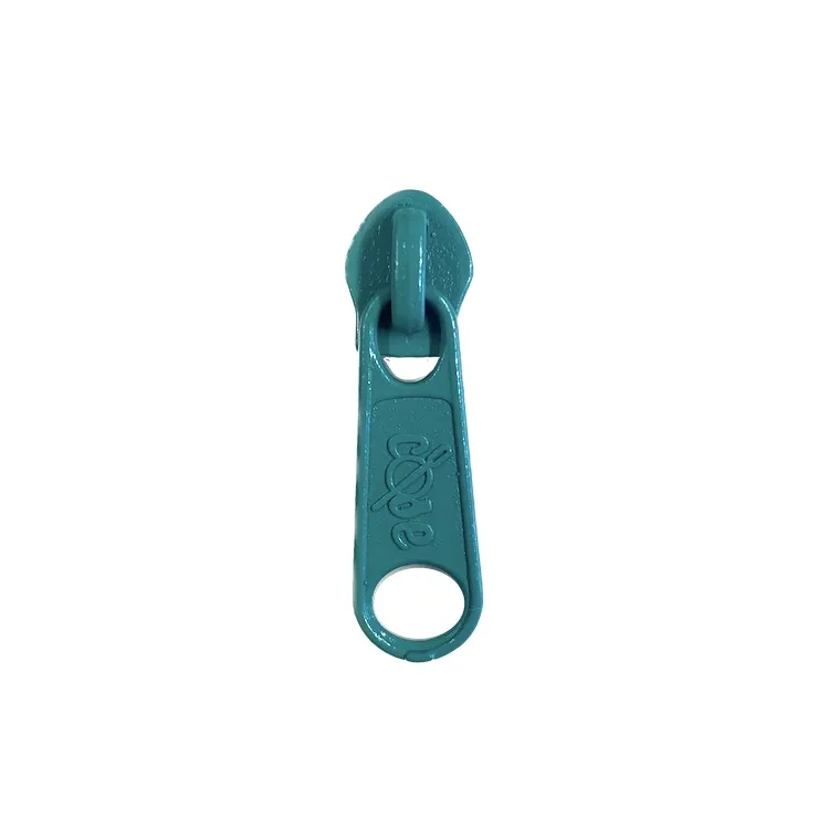 No 5 Teal Green Long Zipper Pull