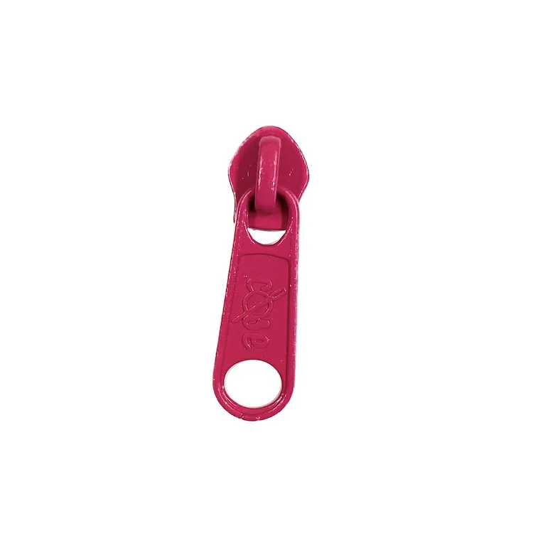 No 5 Fuchsia Pink Long Zipper Pull